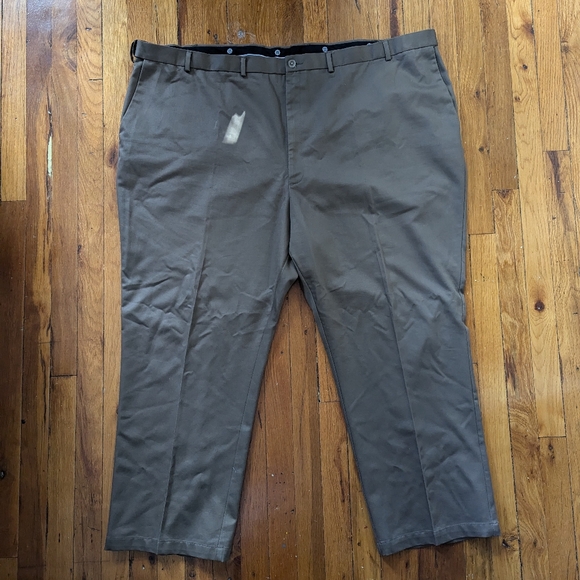 Haggar Men's Dress Pant Brown 54x30 - Picture 3 of 4